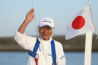 太平洋横断への挑戦をサポート「堀江謙一さん」（2022）