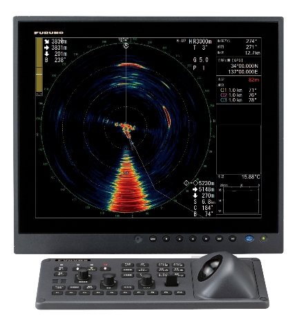 ▲視認性に優れた19型ディスプレイ「型式：MU-190HD」での表示イメージ