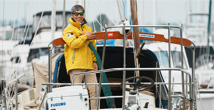 世界初となる「ブラインドセーラーによる単独無寄港太平洋横断」に技術協賛