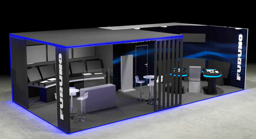 Image of the Furuno booth