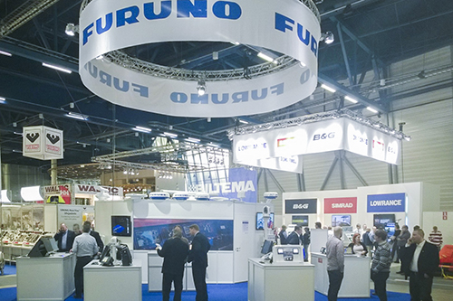 FURUNO booth at Helsinki International Boat Show 2015