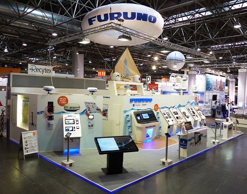 FURUNO booth at Dusseldorf Boat Show in past