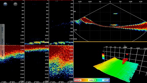 example of DFF-3D image on NavNet TZtouch/ TZtouch2 screen