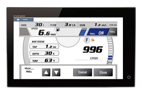 Example of YAMAHA Engine Gauge on NavNet TZTouch2
