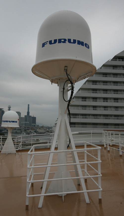 Antenna installation of the KU-100 VSAT system